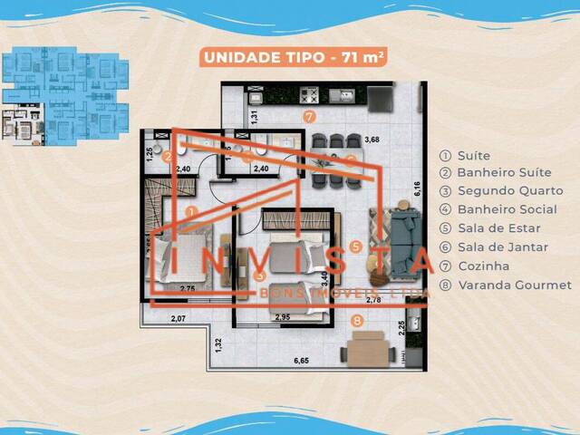 #1029 - Apartamento para Venda em Caraguatatuba - SP - 2